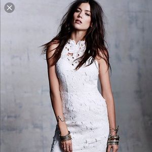 SAYLOR white lace dress